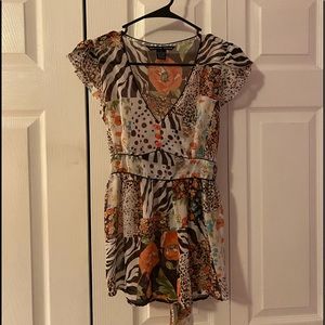 Antilia Femme sheer shirt  butterfly sleev…